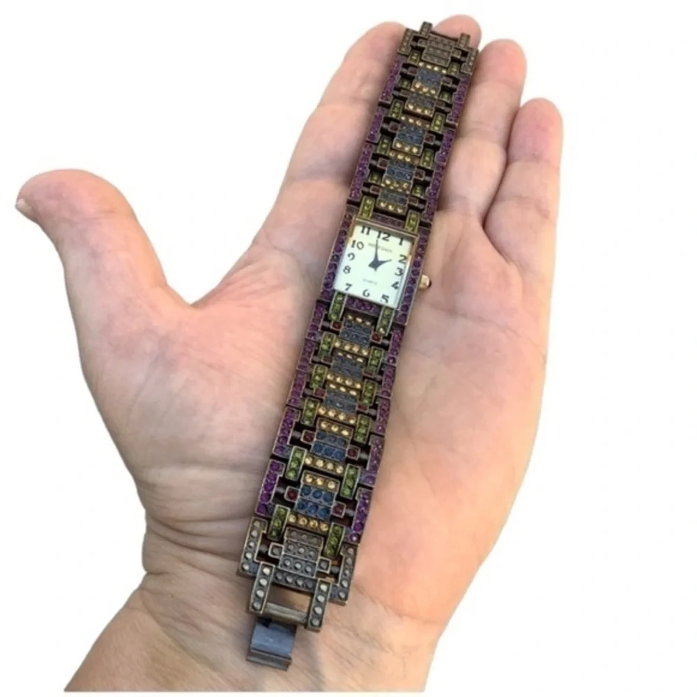 Heidi Daus Colorful Crystal Quartz Watch